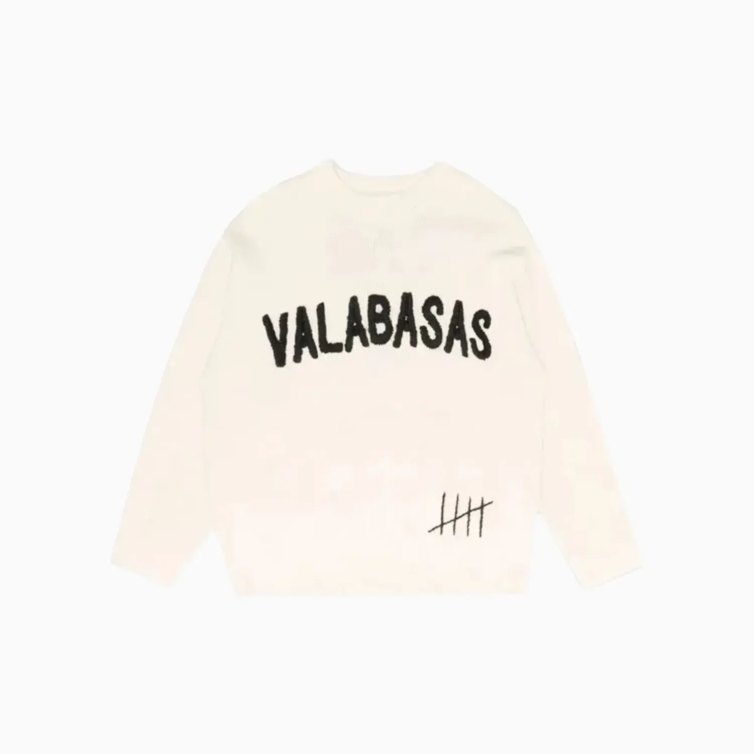 Men's Altered Crew Neck Black Sweatshirt