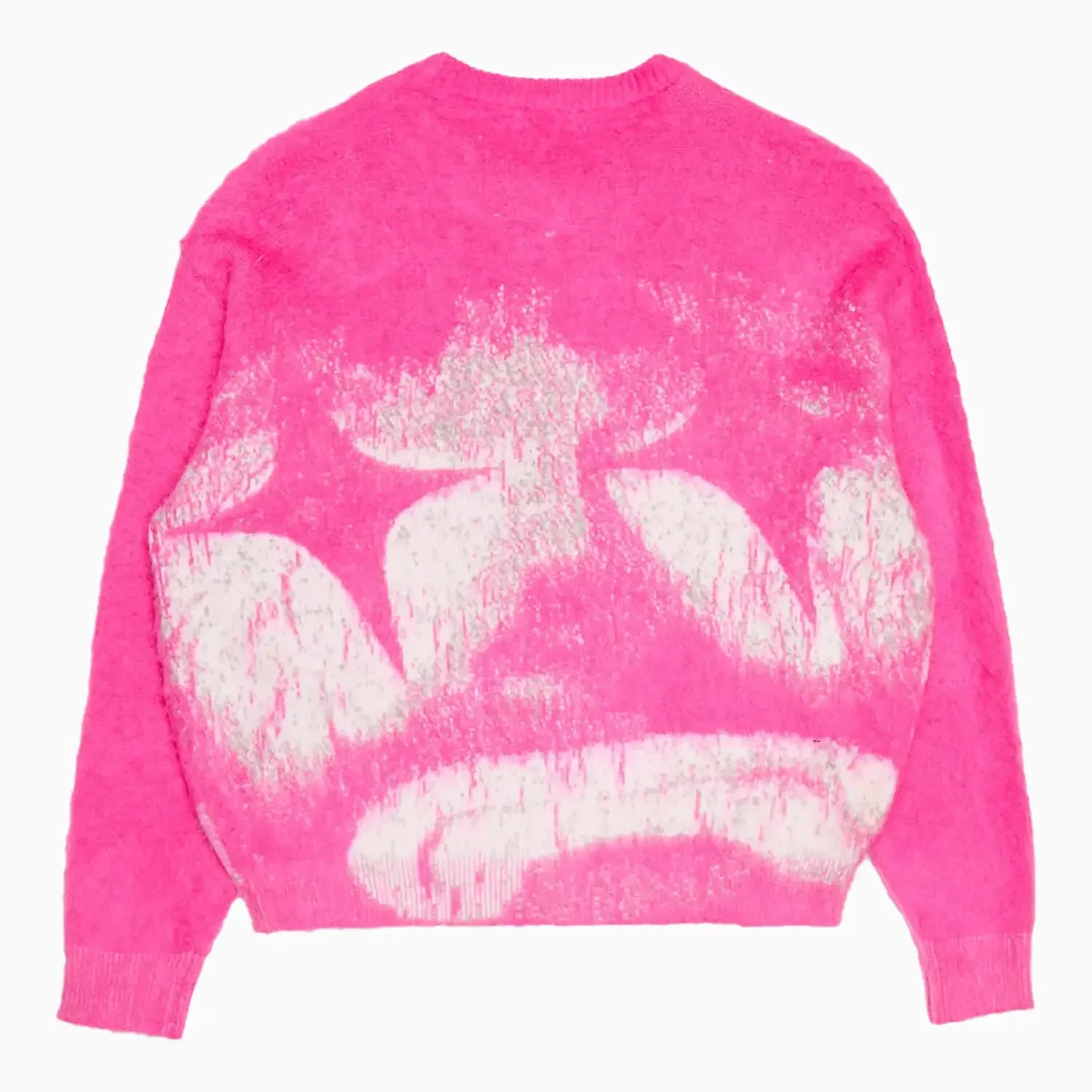 Men's Sad Days Fuchsia Crew Neck Sweater - Image 3