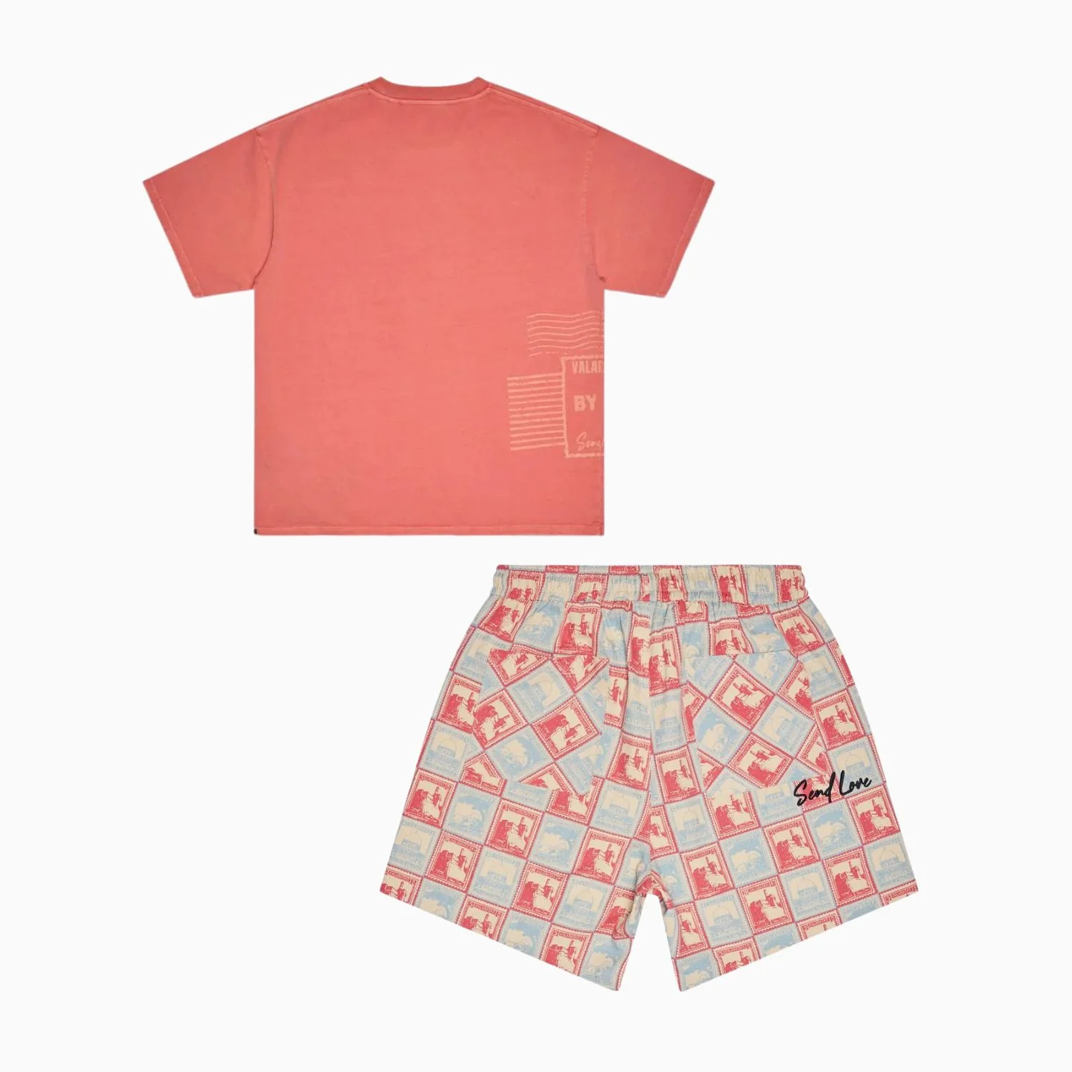 Men's Send Love T-Shirt and Shorts Outfit - Image 2