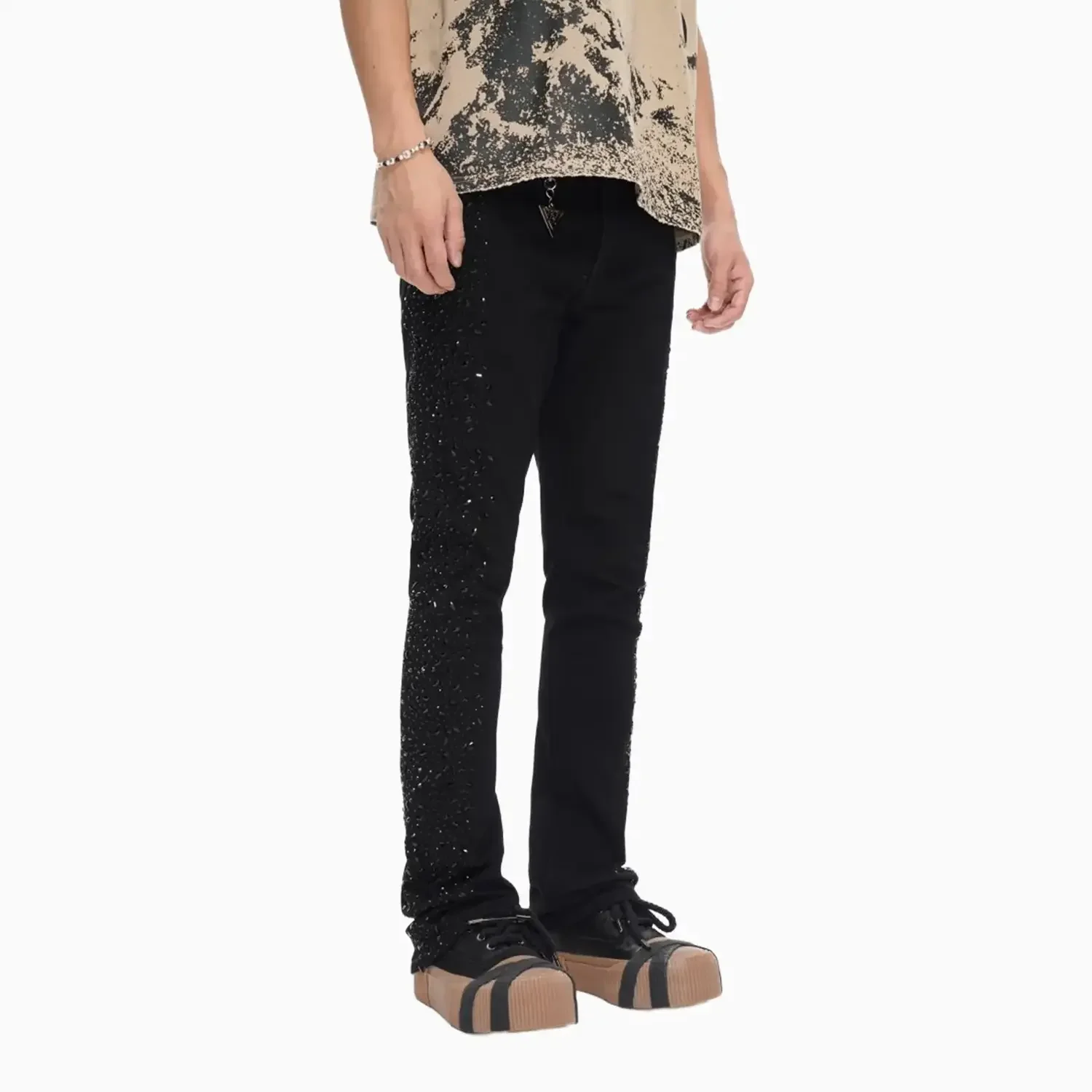 Men's Stock Jet Stacked Flare Denim Pant - Image 4