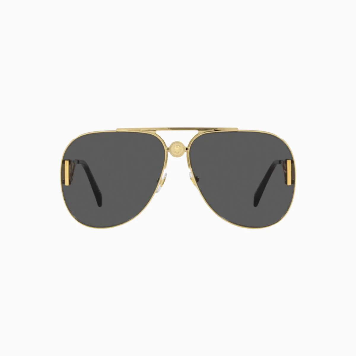 Versace Gold Dark Grey Sunglasses