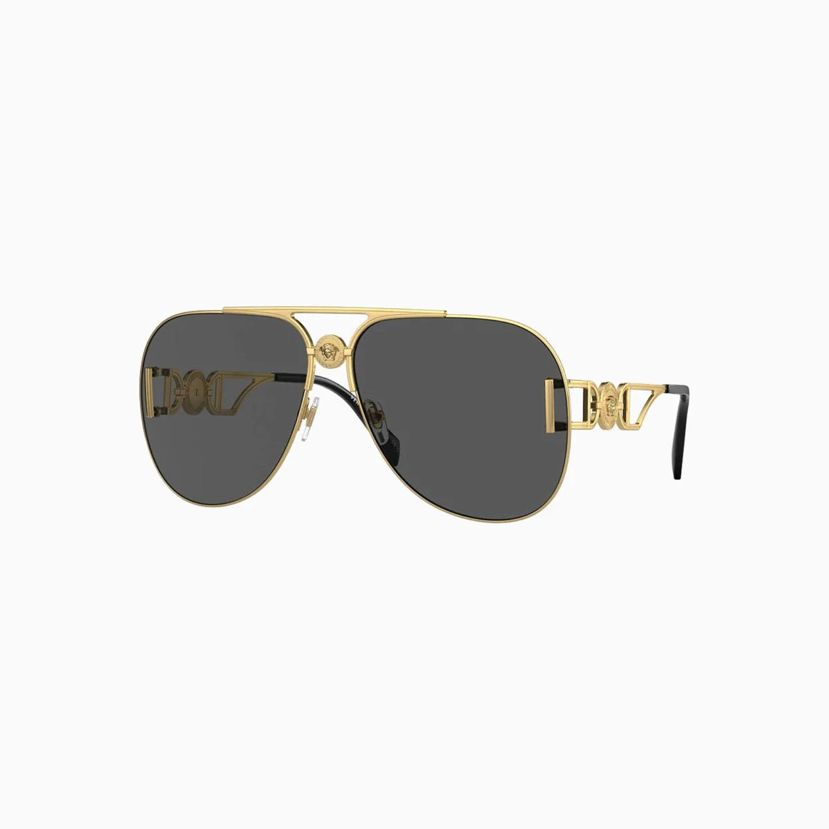 Versace Gold Dark Grey Sunglasses - Image 2
