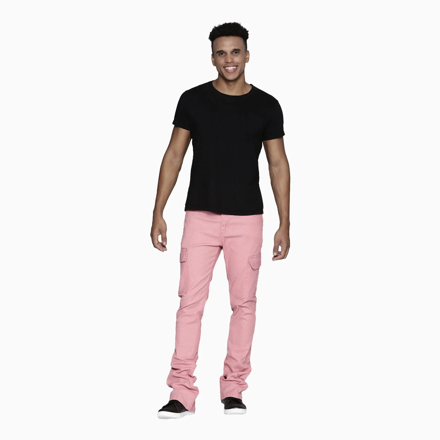 Men's French Cargo Stacked Denim Pant - Image 4