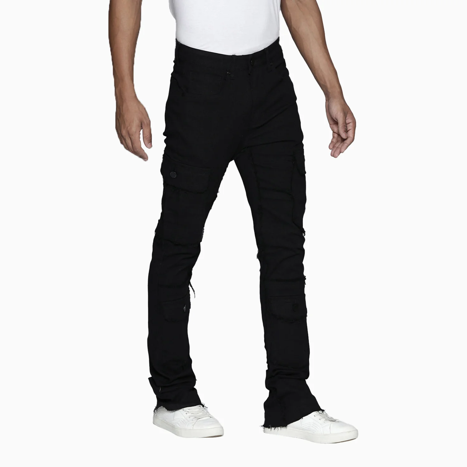 Men's Stacked Denim Jeans Pant - Image 3
