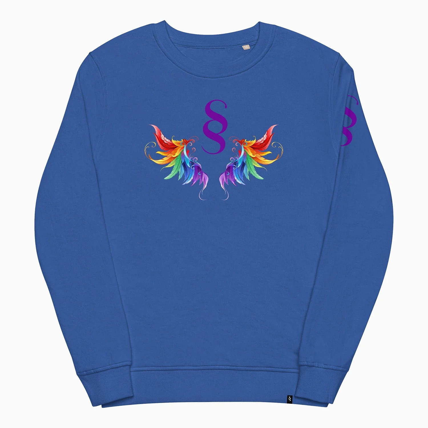 Men's Wings Graphic Royal Blue Sweatshirt - Image 2