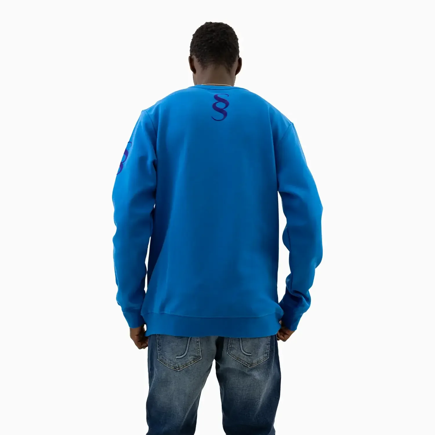 Men's Wings Graphic Royal Blue Sweatshirt - Image 5
