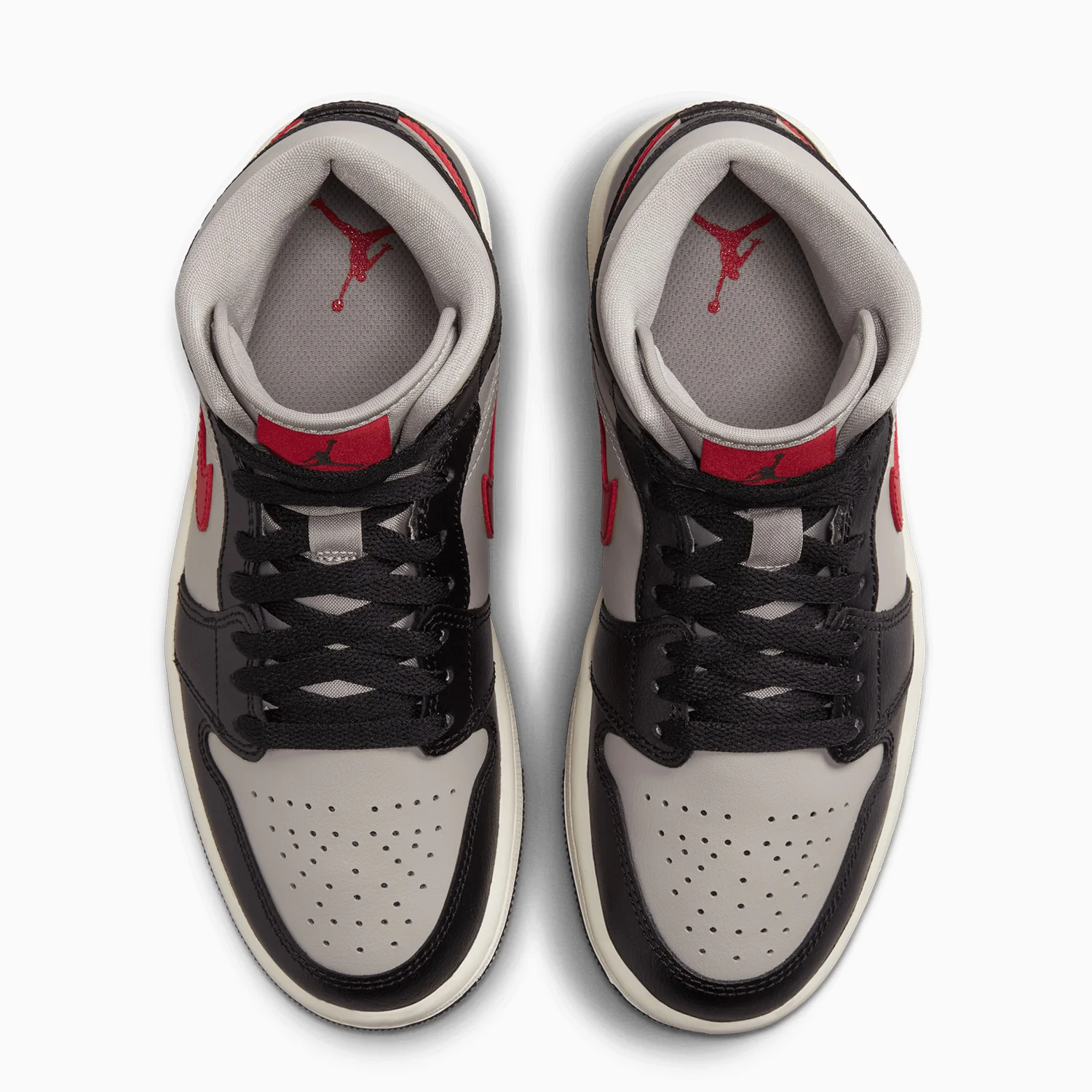 Women's Air Jordan 1 Mid "Black College Grey" - Image 5