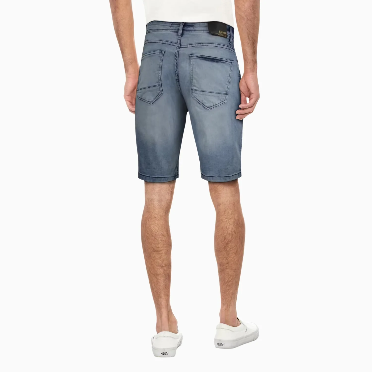 Men's Slim Fit Stretch Denim Shorts - Image 2